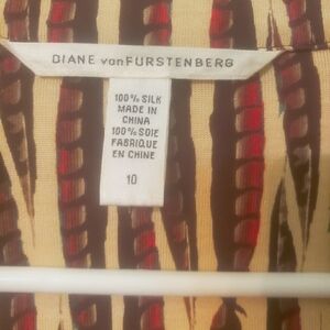 Diane Von Furstenberg Patterned Silk Dress